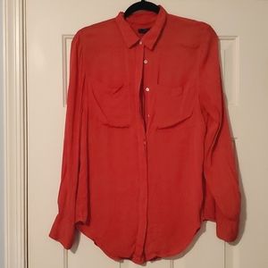 J. CREW red blouse, size 8